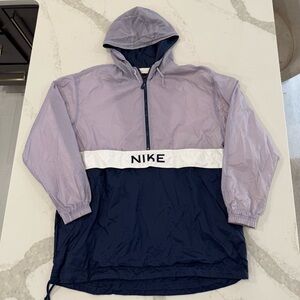 Nike Lavender and Navy Hooded Windbreaker Jacket